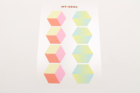 geometry hexagon stickers