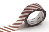 dot stripe brown
