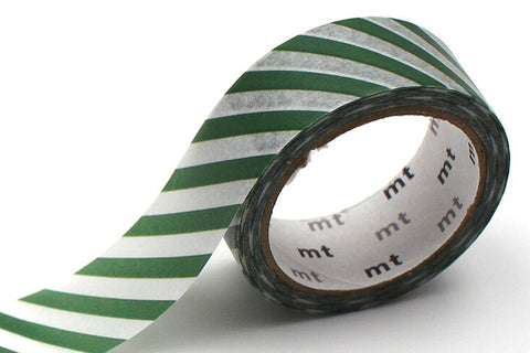 dot stripe deep green