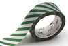 dot stripe deep green