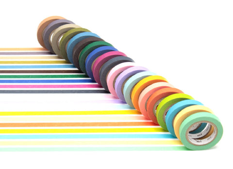 MT Washi Masking Tapes, Set of 10, Bright Colors (Mt10P003)(Japan Import)