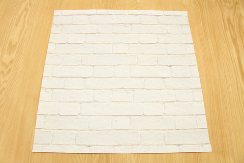 white brick - 18" sq. individual sheet