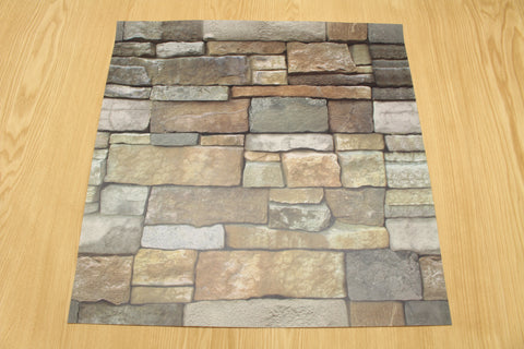 stone wall - 18" sq. (pack of 3 sheets)